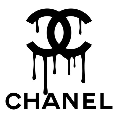 chanel sign|dripping chanel symbol.